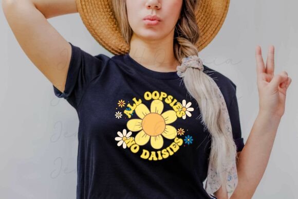All Oopsies No Daisy: A Retro PNG for Your Sassiest Designs