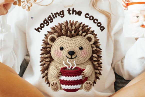 Crochet Yarn Christmas Hedgehog PNG: A Cozy Crafting Essential
